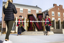 Paige Heitkamp, a senior in Criminal Justice from Sioux Falls, SD, and Tucker Thompson, a senior in 
