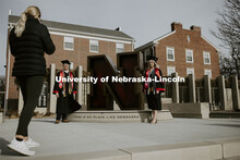 Paige Heitkamp, a senior in Criminal Justice from Sioux Falls, SD, and Tucker Thompson, a senior in 