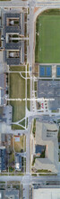 Aerial view of 17th Street between R Street and Vine Street. December 10, 2020. 