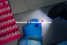 Each of the samples collected at one of the COVID test sites on the three campuses have an individua