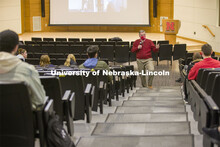 Chancellor Ronnie Green talks with the Chancellor’s Leadership class Thursday in the Nebraska Unio