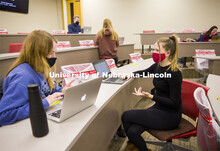 Amanda Gonzales’ ACCT 455 - Research and Communication in Accounting pairs off in person and on zo