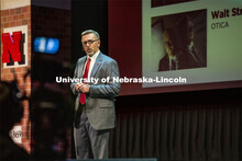 Chancellor Ronnie Green delivered the 2021 State of Our University address in the Lied Center for Pe