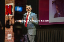 Chancellor Ronnie Green delivered the 2021 State of Our University address in the Lied Center for Pe