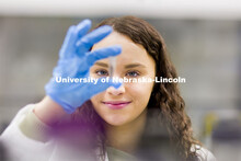 Nebraska's Lydia Storm, a freshman in forensic science and biochemistry, is a recipient of the Colle