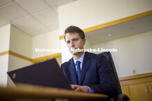 Kyle Langvardt, Assistant Professor for the College of Law, specializes in first amendment law. Nebr