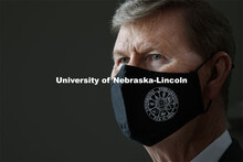 President Ted Carter, University of Nebraska. President Carter wears a mask due to the COVID-19 pand