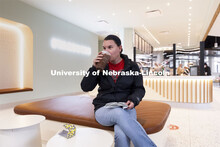 Jae Brungardt drinks her coffee at the East Union Starbucks. March 23, 2021. 