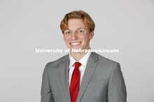 Studio portrait of Chase Atman, NSE Orientation Leader. April 7, 2021. 