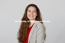 Studio portrait of Taylor Daum, NSE Orientation Leader. April 7, 2021. 