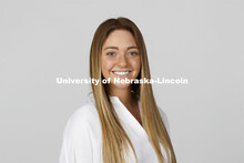 Studio portrait of Paige Kesling, NSE Orientation Leader. April 7, 2021. 