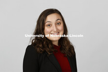 Studio portrait of Lucy Peterkin, NSE Orientation Leader. April 7, 2021. 