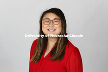 Studio portrait of Sara Segal, NSE Orientation Leader. April 7, 2021. 