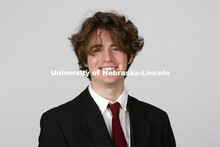 Studio portrait of Canyon Skare, NSE Orientation Leader. April 7, 2021. 