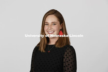 Studio portrait of Gracie Williams, NSE Orientation Leader. April 7, 2021. 