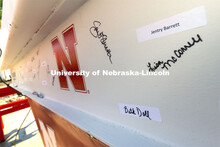Topping out ceremony for the new construction atop the demolished Mabel Lee Hall. April 9, 2021. 