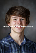 Studio portrait of Ethan McDermott, Boren Scholar recipient. April 22, 2021. 