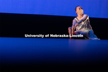 A University of Nebraska-Lincoln dance student performs a dance routine during a dress rehearsal of 