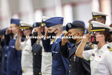 Chancellor Ronnie Green presided over the ROTC Joint Service Chancellor’s Review Thursday afternoo