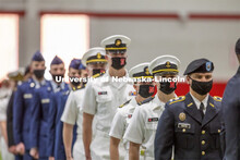 Chancellor Ronnie Green presided over the ROTC Joint Service Chancellor’s Review Thursday afternoo