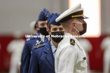 Chancellor Ronnie Green presided over the ROTC Joint Service Chancellor’s Review Thursday afternoo