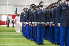 Chancellor Ronnie Green presided over the ROTC Joint Service Chancellor’s Review Thursday afternoo