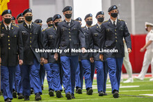 Chancellor Ronnie Green presided over the ROTC Joint Service Chancellor’s Review Thursday afternoo