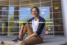 Samuel Farmer, a psychology major, photographed for an ASEM recruitment story. May 4, 2021. 