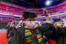 Kristina Bayton moves her tassel to the left at the completion of the ceremony. Graduate Commencemen