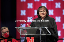 Hon. Riko Bishop, Judge, Nebraska Court of Appeals, and a 1992 Nebraska Law graduate, gives the comm