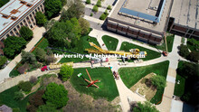 A large crane is being assembled west of Love Library. A summer project will close Love Library Nort