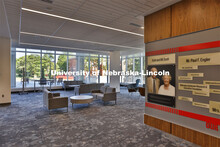 Interior of the Dinsdale Family Learning Commons. June 16, 2021. 