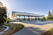 Exterior of the Dinsdale Family Learning Commons. June 16, 2021. 