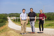 Ryan Herrschaft, Patrick Habecker and Bergen Johnston are researching rural drug addiction and drug 