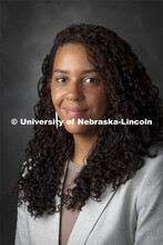 Studio portrait of Megan Cardwell, graduate assistant for inclusive leadership and learning, for Off