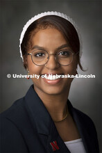 Studio portrait of Batool Ibrahim, ASUN President. July 30, 2021. 