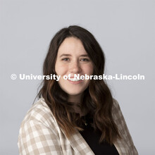 Studio portrait of Cassie Neal, Assistant Residence Director, University Housing. August 4, 2021. 