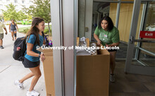 Early arrival move-in for sorority rush, First Husker and Emerging Leaders. August 15, 2021. 