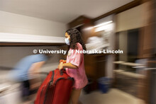 Gianna Smith, an Emerging Leader, moves in Sunday. Early arrival move-in for sorority rush, First Hu