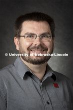 Studio portrait of Bryce Allen, Technical Director, Johnny Carson School of Theatre and Film. 2021 N