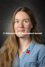 Studio portrait of Lindsey Crawford, Assistant Professor, Biochemistry. 2021 New Faculty Orientation