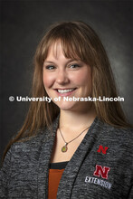Studio portrait of Jennifer Weisbrod, Assistant Extension Educator, Agronomy and Horticulture. 2021 