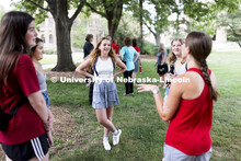 Students interact at the This is CASNR welcome event on East Campus. August 19, 2021. 