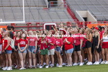 Tunnel Walk for freshman (class of 2025) and incoming new students. First year students tunnel walk.