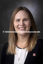 Studio portrait of Megan Rothenberger, Student Success and Wellbeing, CASNR Dean’s office team. Se