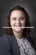Studio portrait of Hayley Smalec, Graduate Assistant, OASIS. September 1, 2021. 