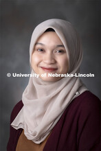 Studio portrait of Hannah Ahmad Ridzuan, Graduate Assistant, Office of Diversity and Inclusion (ODI)