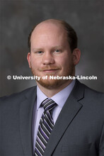 Studio portrait of Erik Schulz, Export Control Compliance Specialist, Research Responsibility - Huma