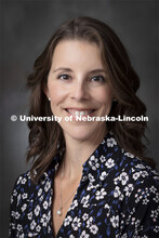 Studio portrait of Julia Frengs, Associate Professor, Modern Languages and Literatures. September 23