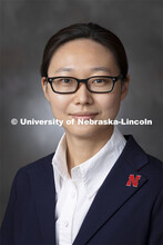 Studio portrait of Shuai Nie, Assistant Professor, Engineering School of Computing. September 23, 20